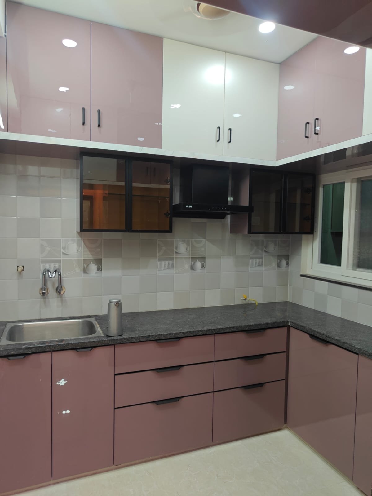 Blush modular kitchen